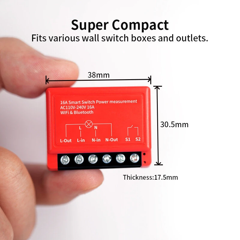 Tuya WiFi bluetooth Smart Breaker with Power Measurement for Smart Life APP Remote Control Current Protector for Google Alexa — view 6