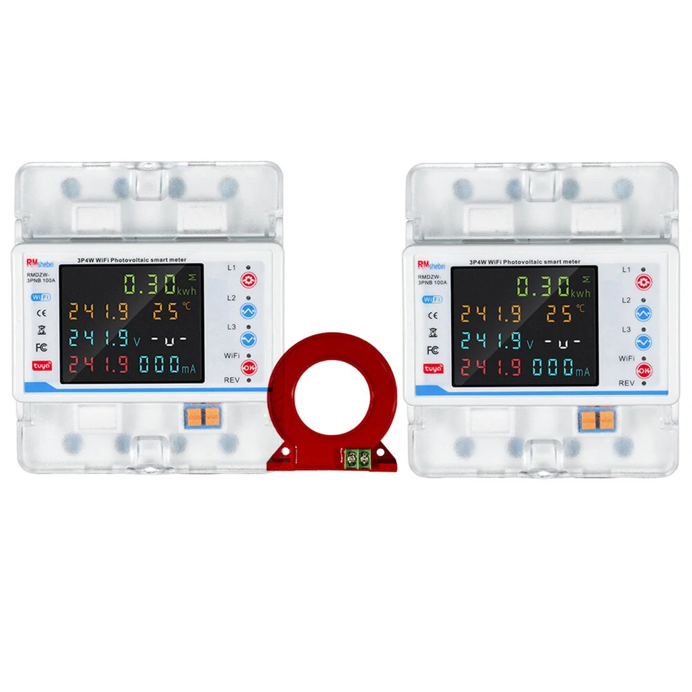 Tuya WiFi Intelligent Circuit Breaker Automatic Reclosure Protector 3P4W Power Meter Three Phase Reclosure Switch with Multiple Protections Timing Schedule Electricity Metering Functions — view 8