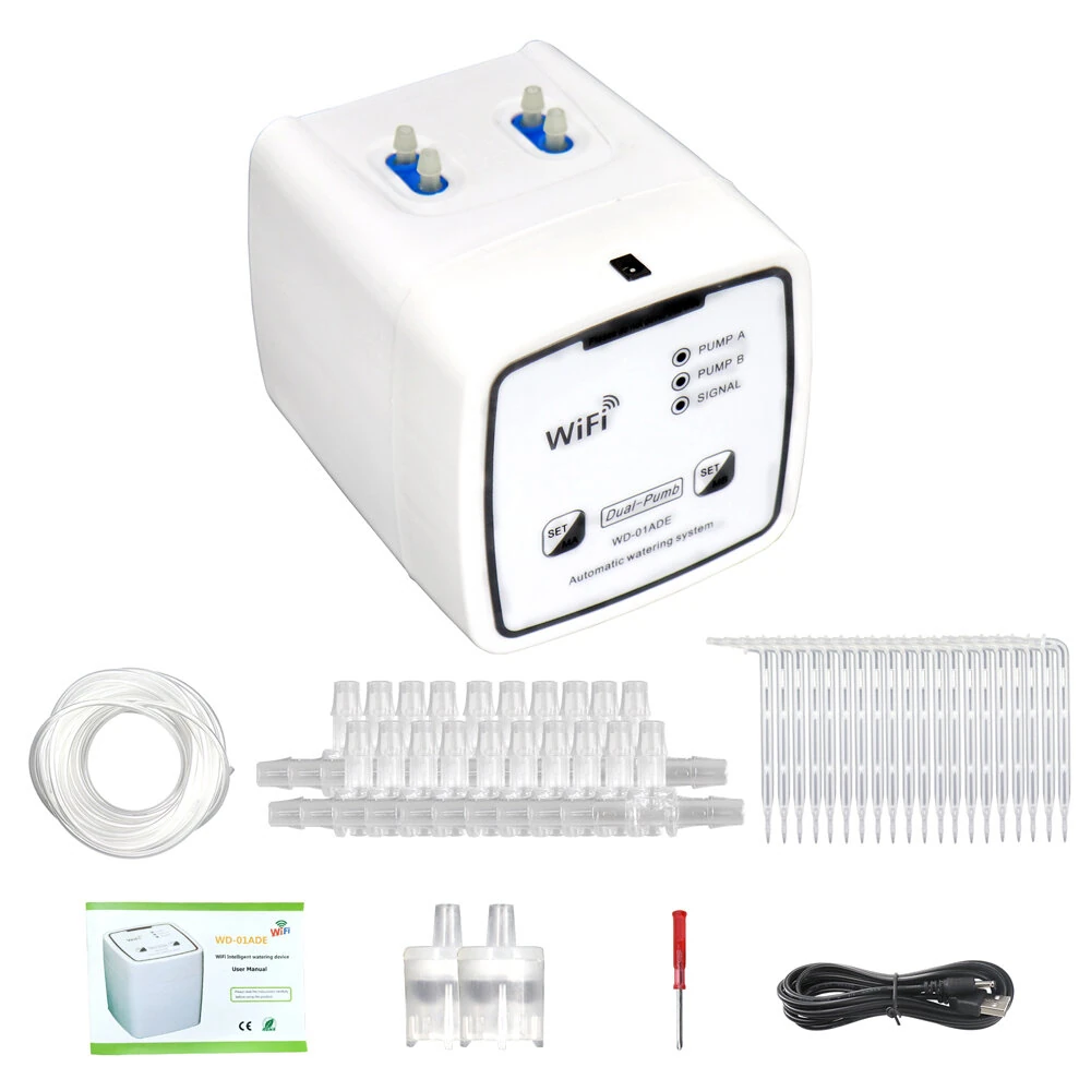 Tuya WIFI Smart Garden Intelligent Watering Device 20 Pots Double Pump Timed Automatic Drip Irrigation System Remote APP Controller for Garden Terrace — view 9