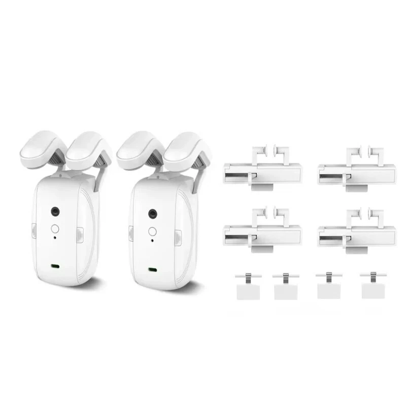 Tuya WiFi T U I Rail Track Roman Rod Smart Curtain Motor Electric Automatic Curtain Robot APP Voice Control with Alexa Google Home Plug and Play — view 6