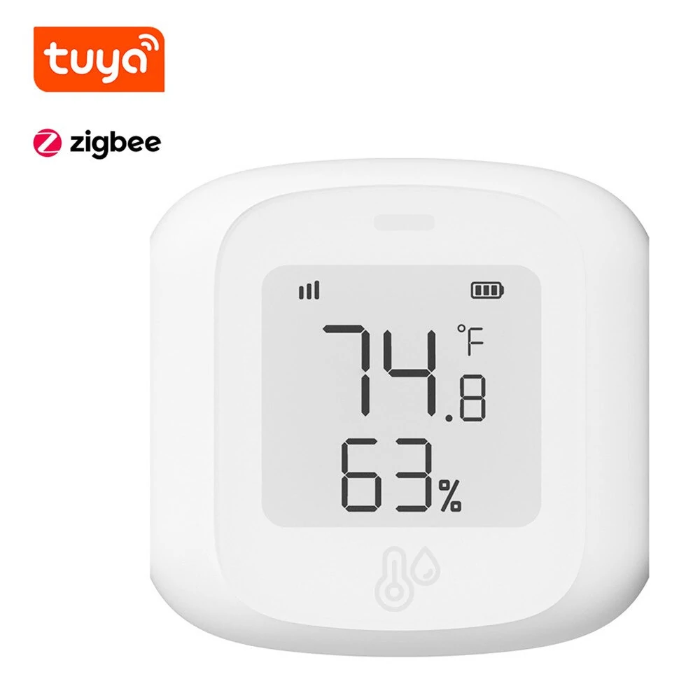 Tuya WiFi Temperature Humidity Tester Digital Display Mobilephone APP Remotely Control Intelligent Linkage Hygrothermograph Smarthome Device — view 2