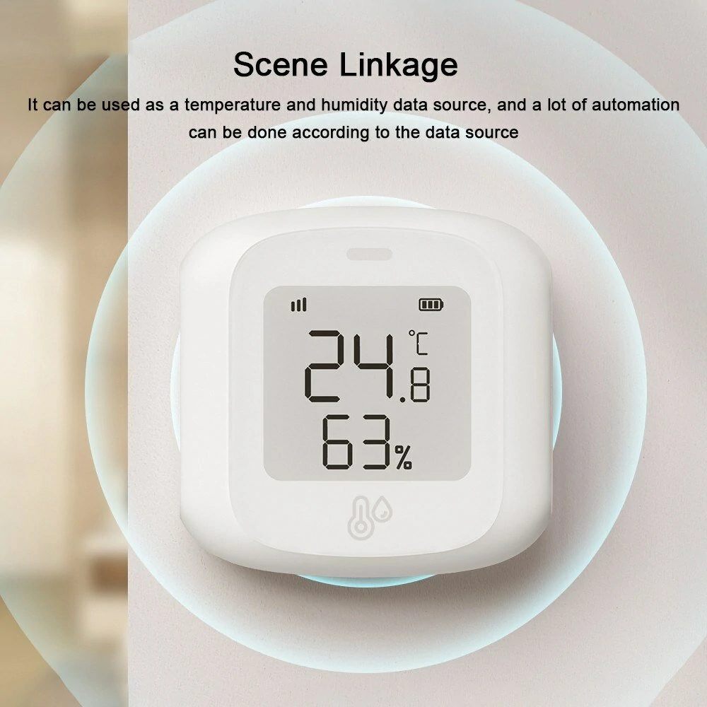 Tuya WiFi Temperature Humidity Tester Digital Display Mobilephone APP Remotely Control Intelligent Linkage Hygrothermograph Smarthome Device — view 8