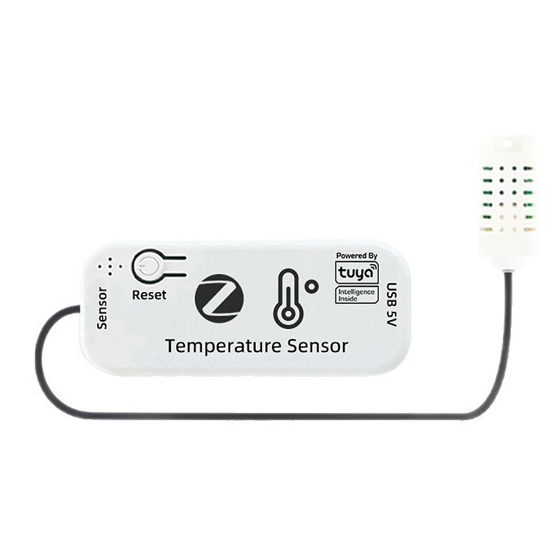 Tuya WiFi/Zigbe Smart Temperature Humidity Sensor APP Remote Monitoring Alert Probe Smart Scene Automation Works with Alexa Google Home — image 1