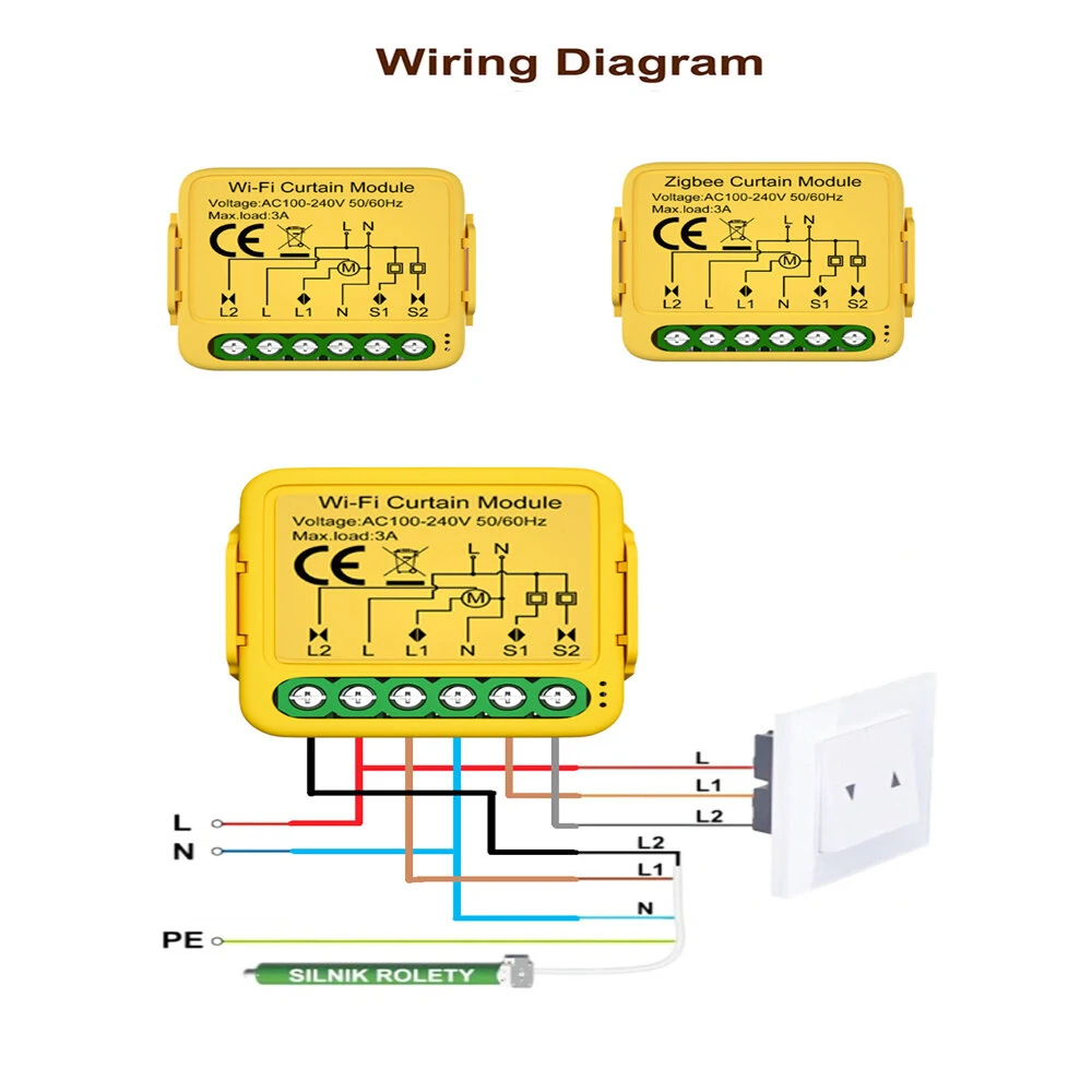 Tuya Wifi/Zigbee Smart Curtain Module Alexa Google Home Assistant Compatible with Remote App Control Timer Schedule Sharing Function Ideal for Smart Home Automation — view 3