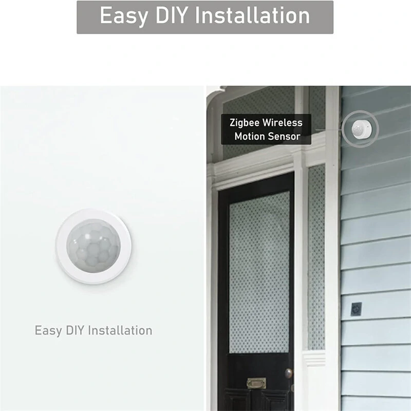 Tuya Zigbe Human Motion Sensor Smart Home Mini PIR Motion Sensor Infrared Detector Security Smart Life Work with Alexa Google Assistant Hubitat Hub — view 3