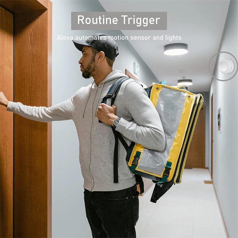 Tuya Zigbe Human Motion Sensor Smart Home Mini PIR Motion Sensor Infrared Detector Security Smart Life Work with Alexa Google Assistant Hubitat Hub — view 4