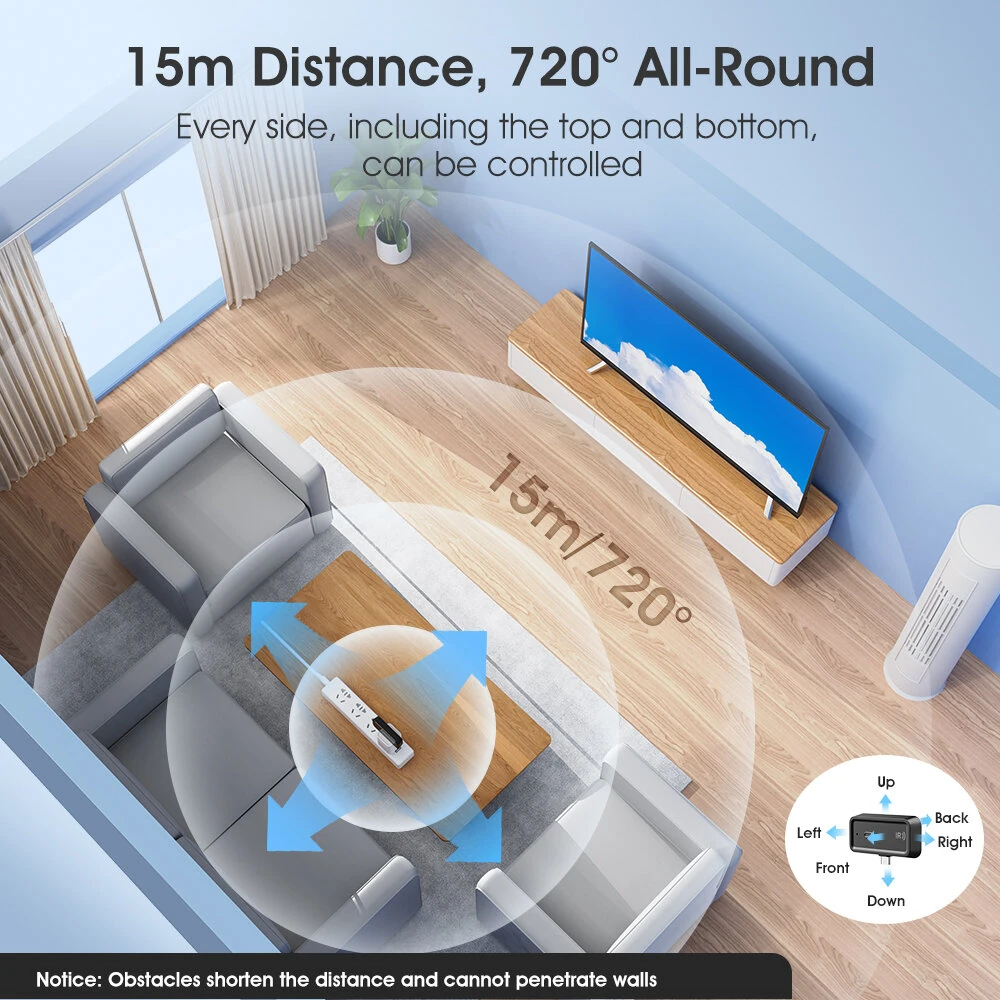 Tuya Zigbe IR Remote Control Timer Count Down Infrared Mini Controller for Home Appliance Voice Control Work with Alexa Google Home — view 2