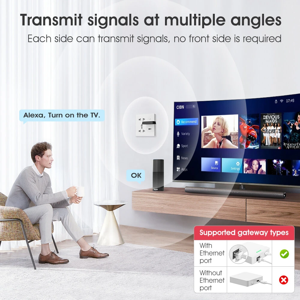 Tuya Zigbe IR Remote Control Timer Count Down Infrared Mini Controller for Home Appliance Voice Control Work with Alexa Google Home — view 4