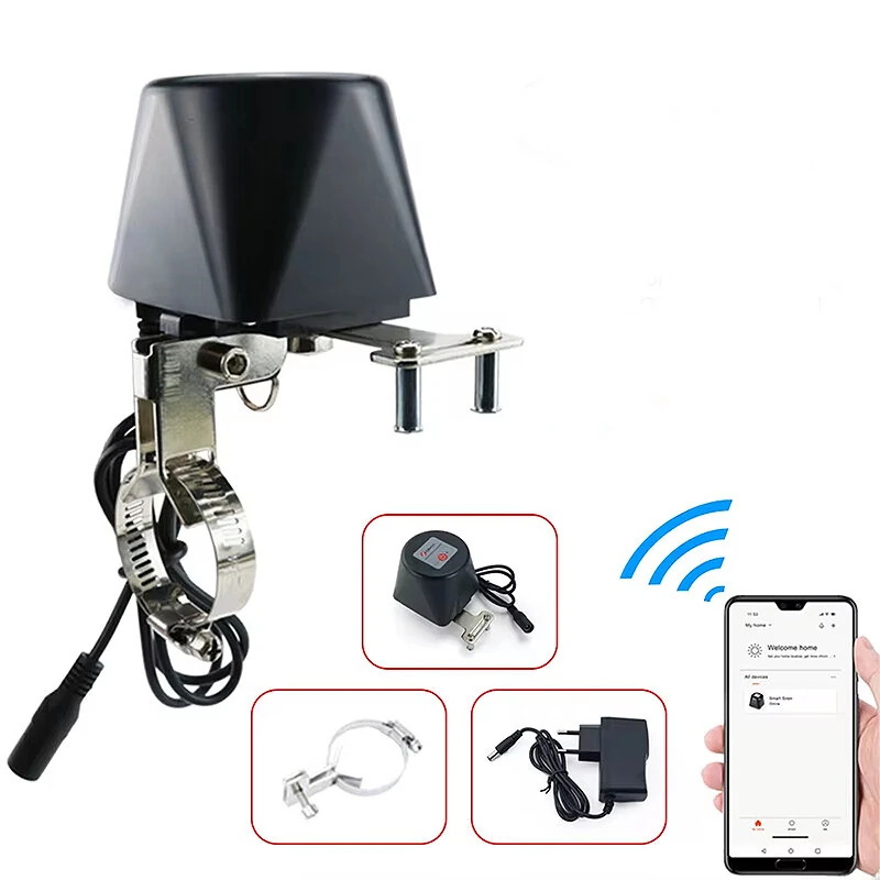 Tuya Zigbe Smart Gas Valve Garden Water Shut Off Timer Irrigation Controller Work with Alexa Google Assistant Smart Life APP — image 1