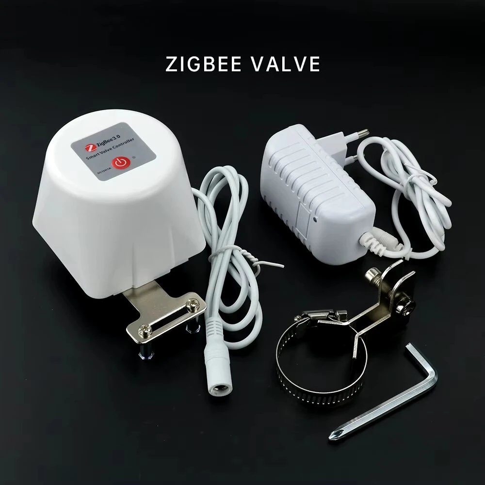 Tuya Zigbe Smart Gas Valve Garden Water Shut Off Timer Irrigation Controller Work with Alexa Google Assistant Smart Life APP — view 5