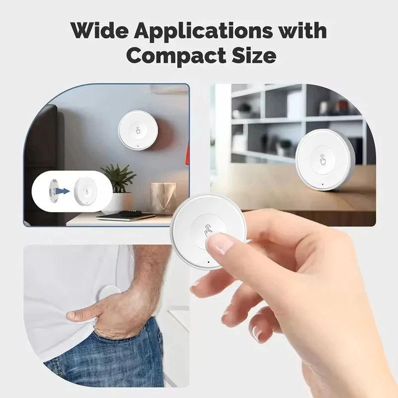 Tuya Zigbe Smart Wireless Button Scene Switch Wireless Remote Control for Smart Life Create 3 Scenes Perfect for Bedroom Kitchen — view 4