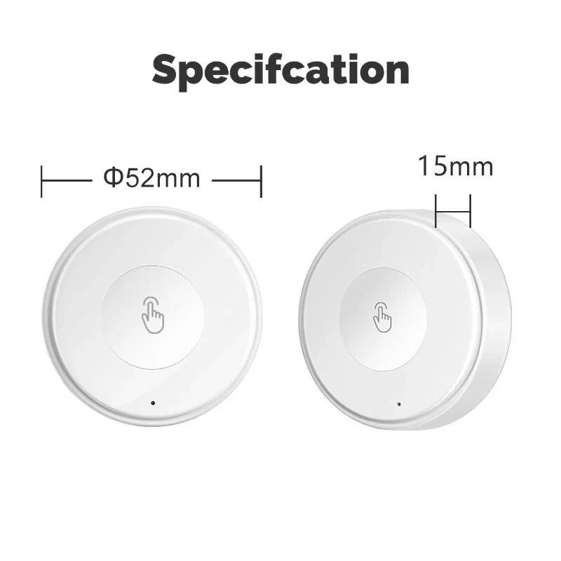 Tuya Zigbe Smart Wireless Button Scene Switch Wireless Remote Control for Smart Life Create 3 Scenes Perfect for Bedroom Kitchen — view 7