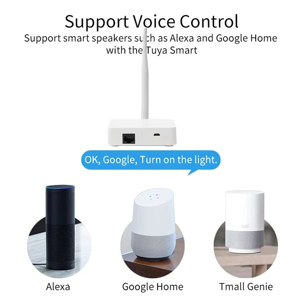 Tuya Zigbee3.0 Smart Hub Wired Gateway with Network Cable Socket Smart Life APP Remote Timing Function Central Controller Works with Alexa Google Home — view 6
