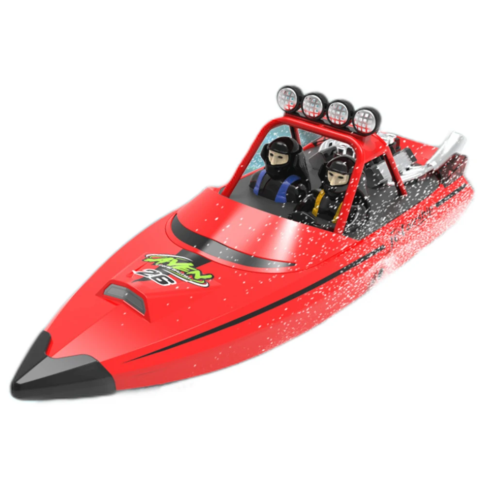 TY XIN 725 2.4G 30km/h RC Boat Jet Speedboat Capsized Reset Waterproof LED Light Remote Control Ship High Speed Vehicles Models — TY XIN