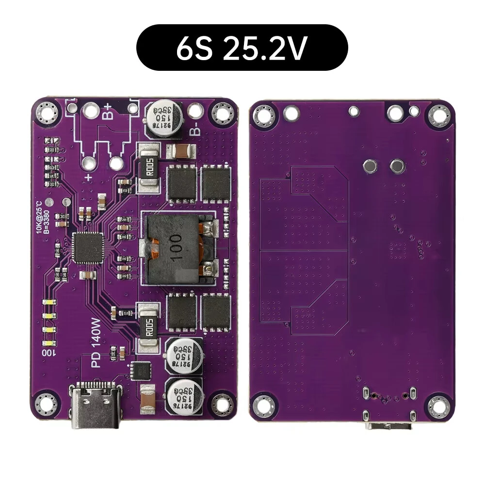 Type-C 3S 4S 5S 6S PD3.1 140W High Power Fast Charger Module Li-ion Battery Charger/Discharger Module for FCP AFC SCP QC2.0/3.0 — view 11