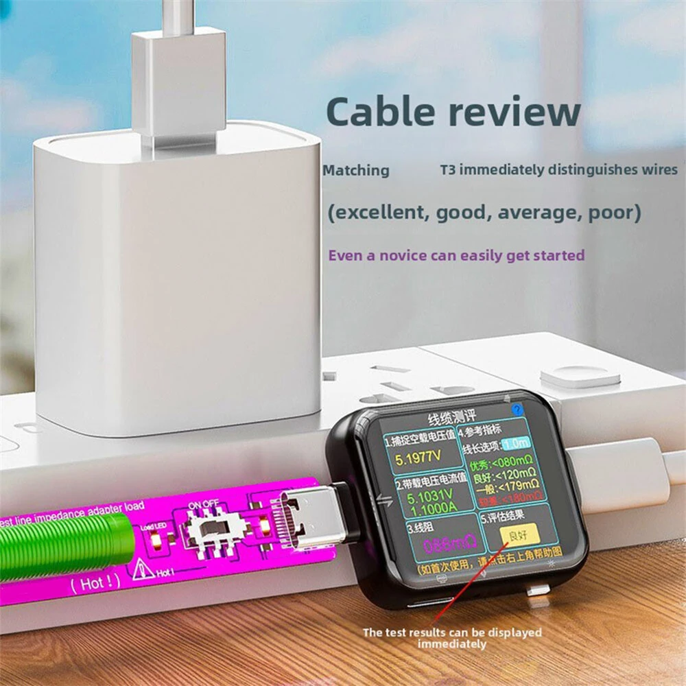 Type-C PD Resistive Load Tester 10W 4.7 Ohm USB C Charger & Cable Power Meter Fast Check Aging Test Tool — view 5