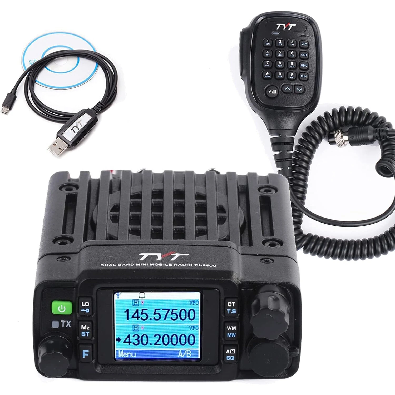 TYT TH8600 Mini Dual Band Mobile Radio IP67 Waterproof 25W VHF UHF Transceiver with Color LCD Display 200 Channels High Power Portable Communication Device — image 1