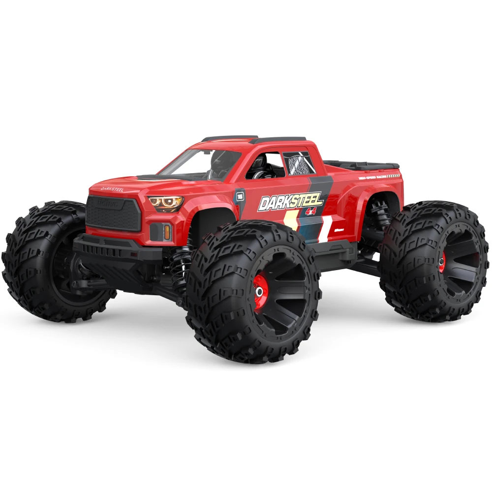 UDIRC 1610 PRO RTR 1/16 2.4G 4WD 65km/h Brushless RC Car LED Light Full Proportional Off-Road Climbing Truck High Speed Large Foot Remote Control Vehicles Models Oil Filled Shocks Metal Dogbone Toys