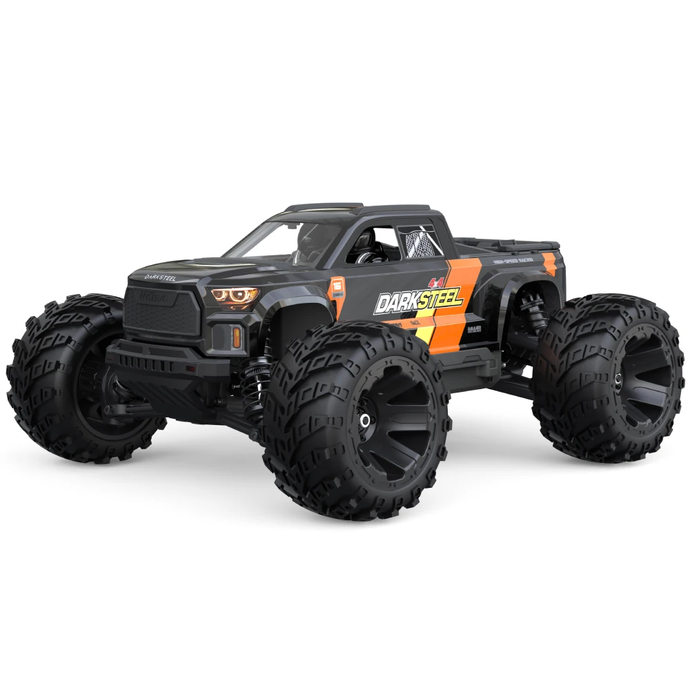 UDIRC 1610S 1/16 2.4G 4WD 80km/h Brushless RC Car LED Light Full Proportional High Speed Large Foot Remote Control Vehicles Models Oil Filled Shocks Metal Dogbone Toys