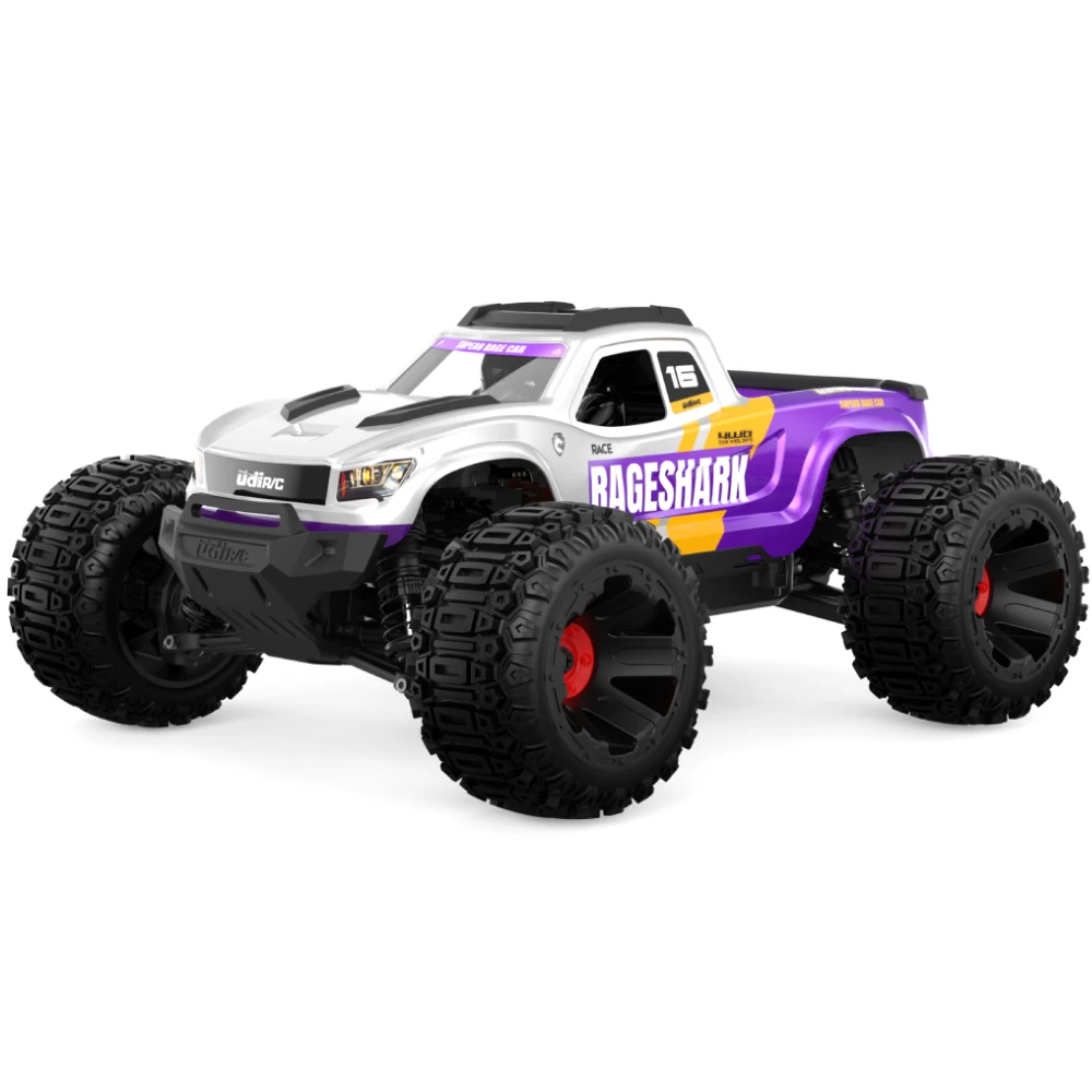 UDIRC 1611 RTR 1/16 2.4G 4WD 30km/h RC Car LED Light High Speed Off-Road Truck Full Proportional Vehicles Models Oil Filled Shocks Toys — view 11