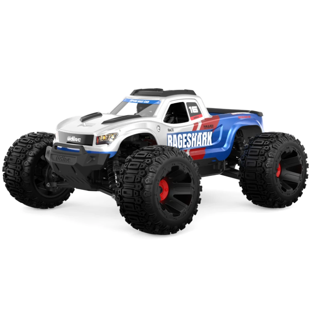 UDIRC 1611 RTR 1/16 2.4G 4WD 30km/h RC Car LED Light High Speed Off-Road Truck Full Proportional Vehicles Models Oil Filled Shocks Toys — view 9