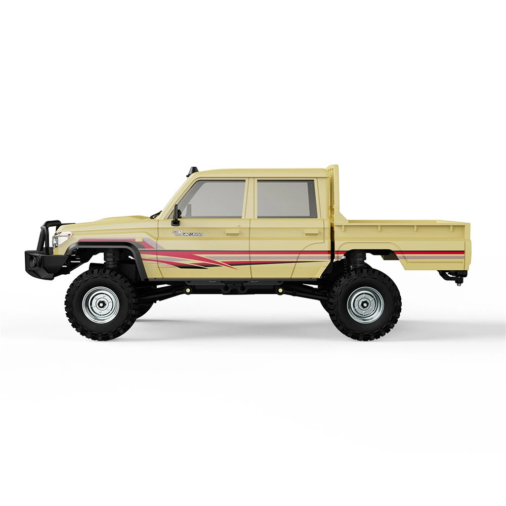 UDIRC UCX1801 PRO RTR 1/18 2.4G 4WD Brushless FOC RC Car for TOYOTA  Land Cruiser LC79 Rock Crawler Tank Turn Off-Road Climbing Truck LED Light Two Speed Reverse Gearbox Mechanical Shift Oil Filled Shocks Mirco Vehicles Models Toys — view 4