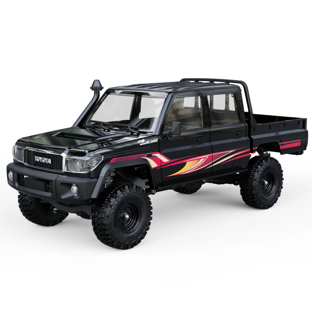 UDIRC UCX1801 PRO RTR 1/18 2.4G 4WD Brushless FOC RC Car for TOYOTA  Land Cruiser LC79 Rock Crawler Tank Turn Off-Road Climbing Truck LED Light Two Speed Reverse Gearbox Mechanical Shift Oil Filled Shocks Mirco Vehicles Models Toys — view 7