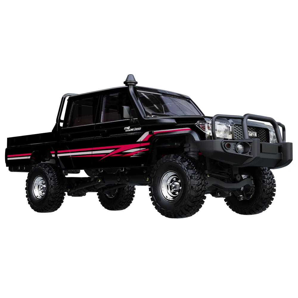 UDIRC UCX1801 PRO RTR 1/18 2.4G 4WD Brushless FOC RC Car for TOYOTA  Land Cruiser LC79 Rock Crawler Tank Turn Off-Road Climbing Truck LED Light Two Speed Reverse Gearbox Mechanical Shift Oil Filled Shocks Mirco Vehicles Models Toys — view 8
