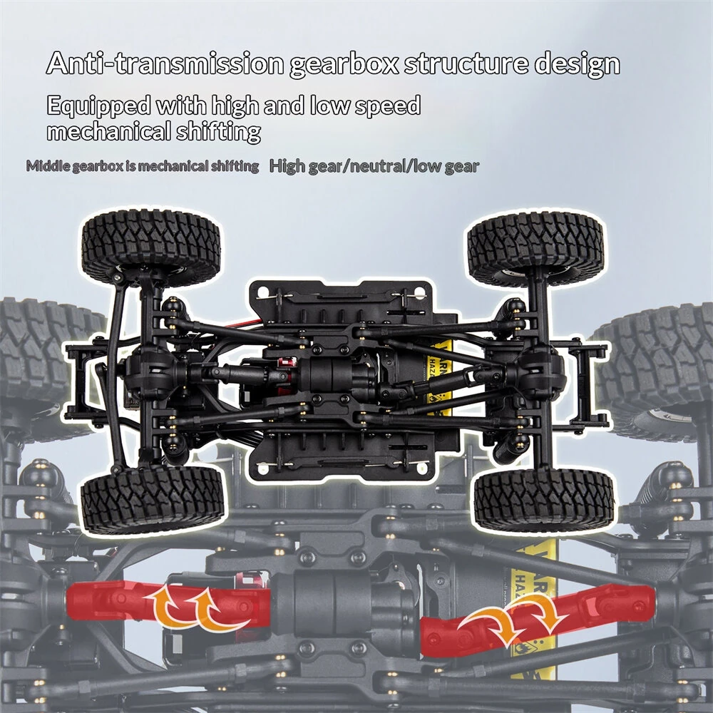 UDIRC UCX1802PRO RTR 1/18 2.4G 4WD Brushless RC Car TOYOTA  Land Cruiser Prado LC250 Official Licensed Rock Crawler Off-Road Climbing Truck LED Light Metal Gears Vehicles Models Toys — view 3