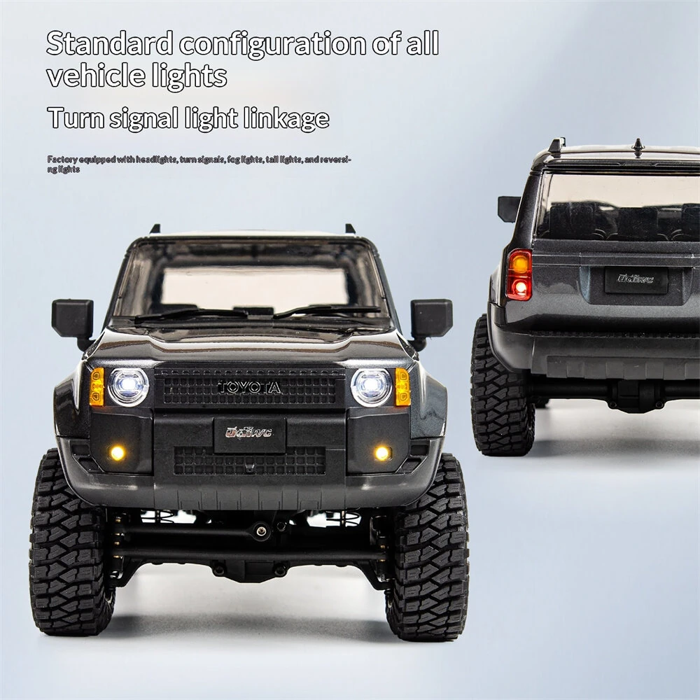 UDIRC UCX1802PRO RTR 1/18 2.4G 4WD Brushless RC Car TOYOTA  Land Cruiser Prado LC250 Official Licensed Rock Crawler Off-Road Climbing Truck LED Light Metal Gears Vehicles Models Toys — view 6