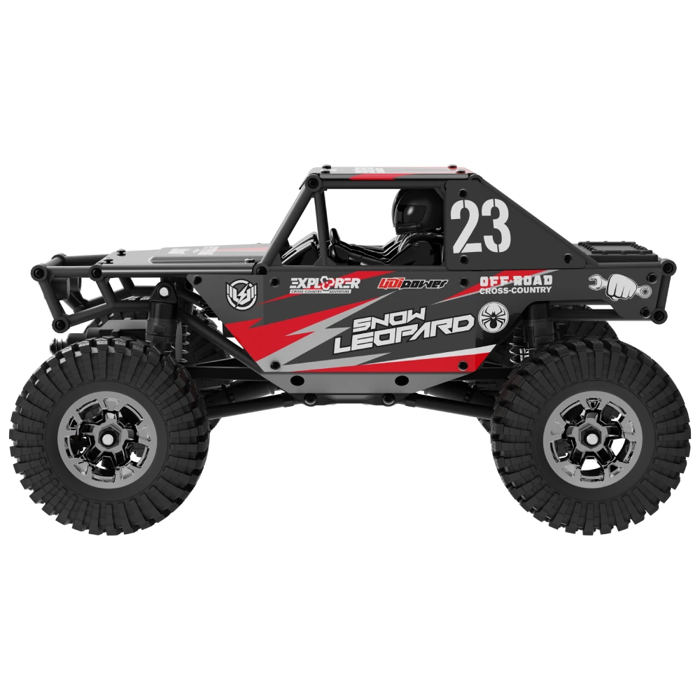 UDIRC UCX2405 UCX2405 PRO RTR 1/24 2.4G 4WD RC Car Rock Crawler Off-Road Climbing Cage Trail Truck Snow Leopard LED Light Full Proportional Vehicles Models Oil Filled Shocks Toys — view 4