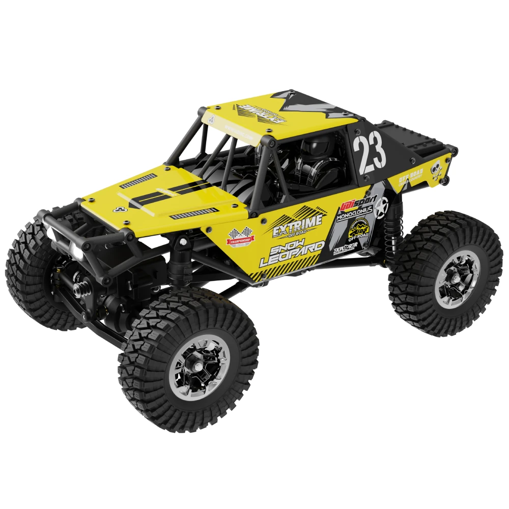 UDIRC UCX2405 UCX2405 PRO RTR 1/24 2.4G 4WD RC Car Rock Crawler Off-Road Climbing Cage Trail Truck Snow Leopard LED Light Full Proportional Vehicles Models Oil Filled Shocks Toys — view 6