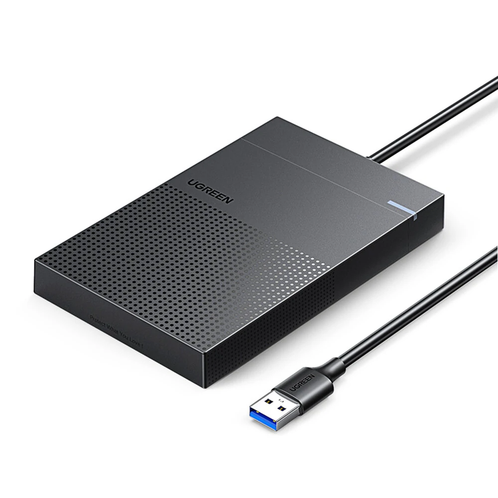 UGREEN 2.5 inch SATA Hard Drive Enclosure USB 3.0/Micro-B 3.0 External Solid State Disk Box 5Gbps 6TB Max HDD SSD Mobile Hard Drive Case Support UASP S.M.A.R.T Sleep Mode CM471 — view 2