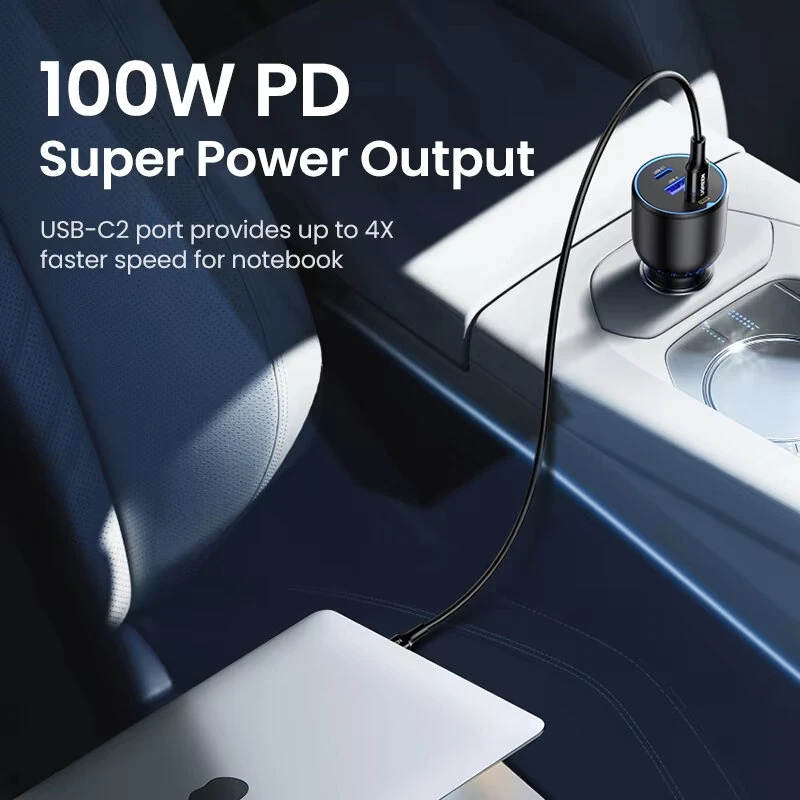 UGREEN CD293 PD130W 3-Port USB PD Charger USB-A+2USB-C PD3.0 QC3.0 Support AFC FCP APPLE5V2.4A BC1.2 Fast Charging for iPhone 17 17Pro 16 Pro Max 15 14 for Huawei Mate XTs for OPPO — view 2