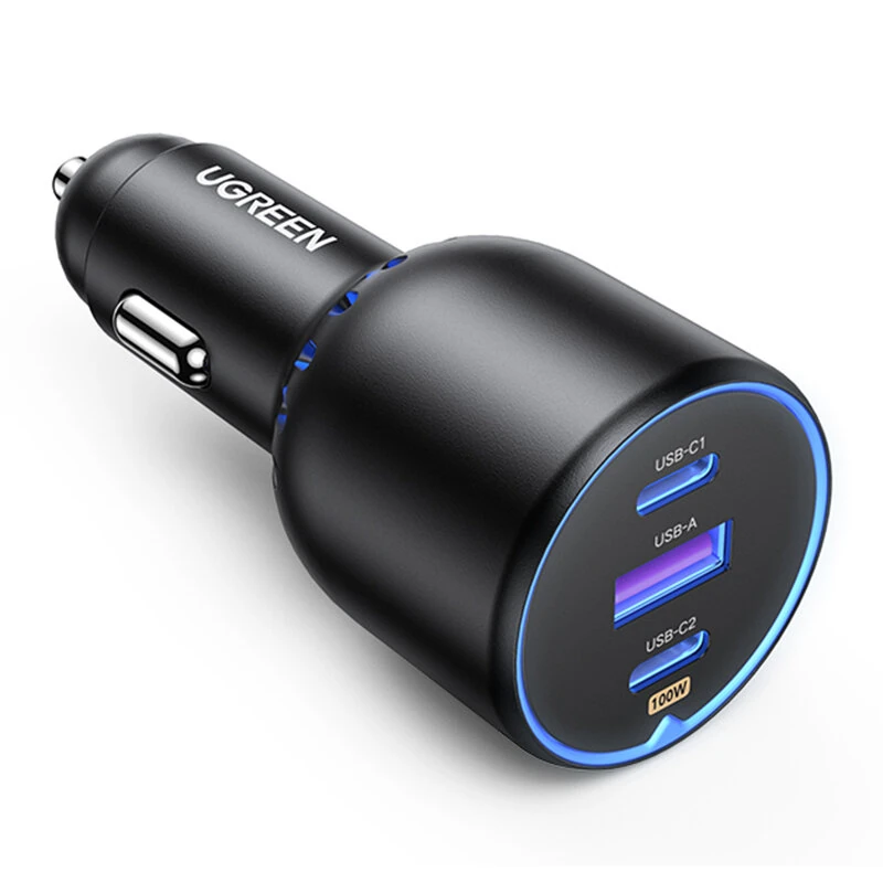 UGREEN CD293 PD130W 3-Port USB PD Charger USB-A+2USB-C PD3.0 QC3.0 Support AFC FCP APPLE5V2.4A BC1.2 Fast Charging for iPhone 17 17Pro 16 Pro Max 15 14 for Huawei Mate XTs for OPPO — view 7