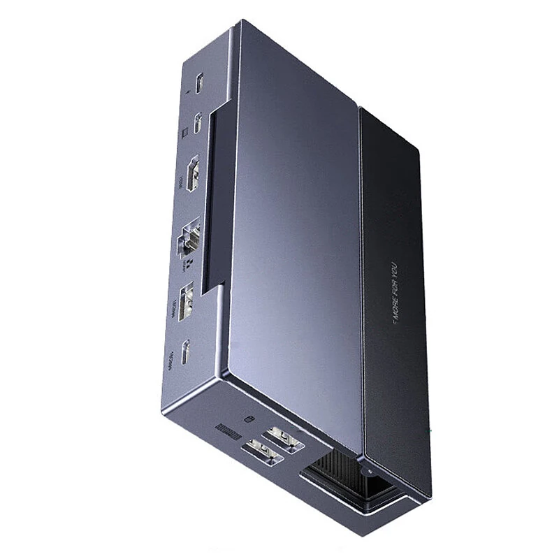 UGREEN CM800 9-in-1 USB-C Gaming Docking Station with 10Gbps USB3.2 / Type-C3.2 / USB2.0*2 / 4K@60Hz HD / P100W / 1000M Ethernet / SD&TF Card Reader Multiports Splitter Adapter for PC Laptop Computer — UGREEN