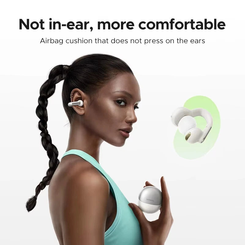 UGREEN HiTune S5 TWS Earclips Earbuds Wireless bluetooth 5.4 Earphone 12mm Dynamic Coil AAC Audio DNN CAll Noise Reduction 24H Battery Life 80ms Low Latency Headphones — view 4