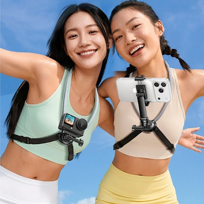 UGREEN LP1018 Universal Neck Mount Holder 360° Rotation for Smartphones Action Cameras DJI Pocket 3 First Person POV Vlogging — view 6