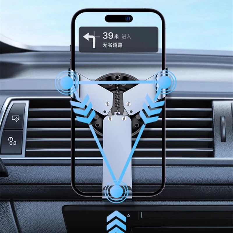 Ugreen LP493 Car Air Vent Gravity Mount Stand with Universal Rotary Ball Aluminum Alloy Clamp Support for 4.7-7.2 inch Mobile Phones — view 7