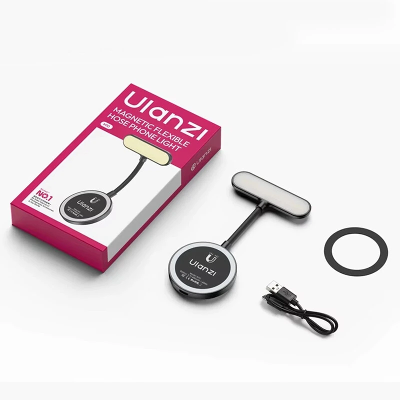 Ulanzi M10 Flexible Phone Light Video Light Magnet for iPhone 17 16 15 14 for Huawei for Xiaomi Selfie Reading Vlog — view 7