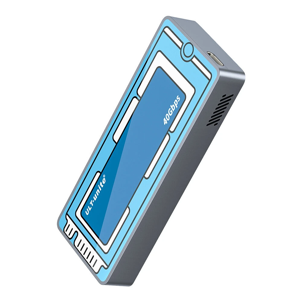 ULT-UNITE USB4 40Gbps M.2 NVMe SSD Enclosure Aluminum External Hard Drive Case Compatible with Thunderbolt 4/3 for Laptop — Pricio