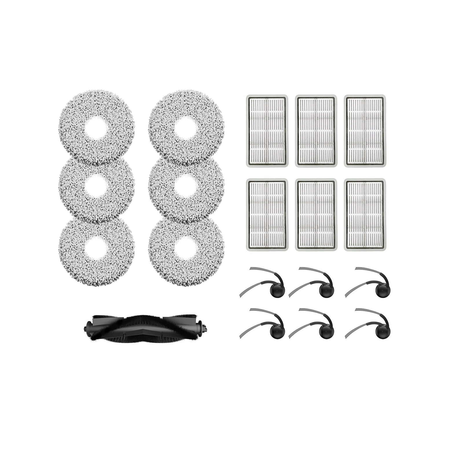 Ultenic MX50 Robot Vacuum Cleaner Replacement Parts Kit Filters Side Brushes Roller Brush Mop Pads Accessories Set — view 2