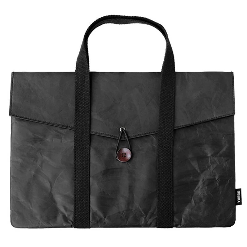 Ultra Lightweight DuPont Paper Laptop Sleeve 14 Inch Waterproof Shockproof Business Handbag MacBook iPad Travel Case Felt Lining Portable Design
