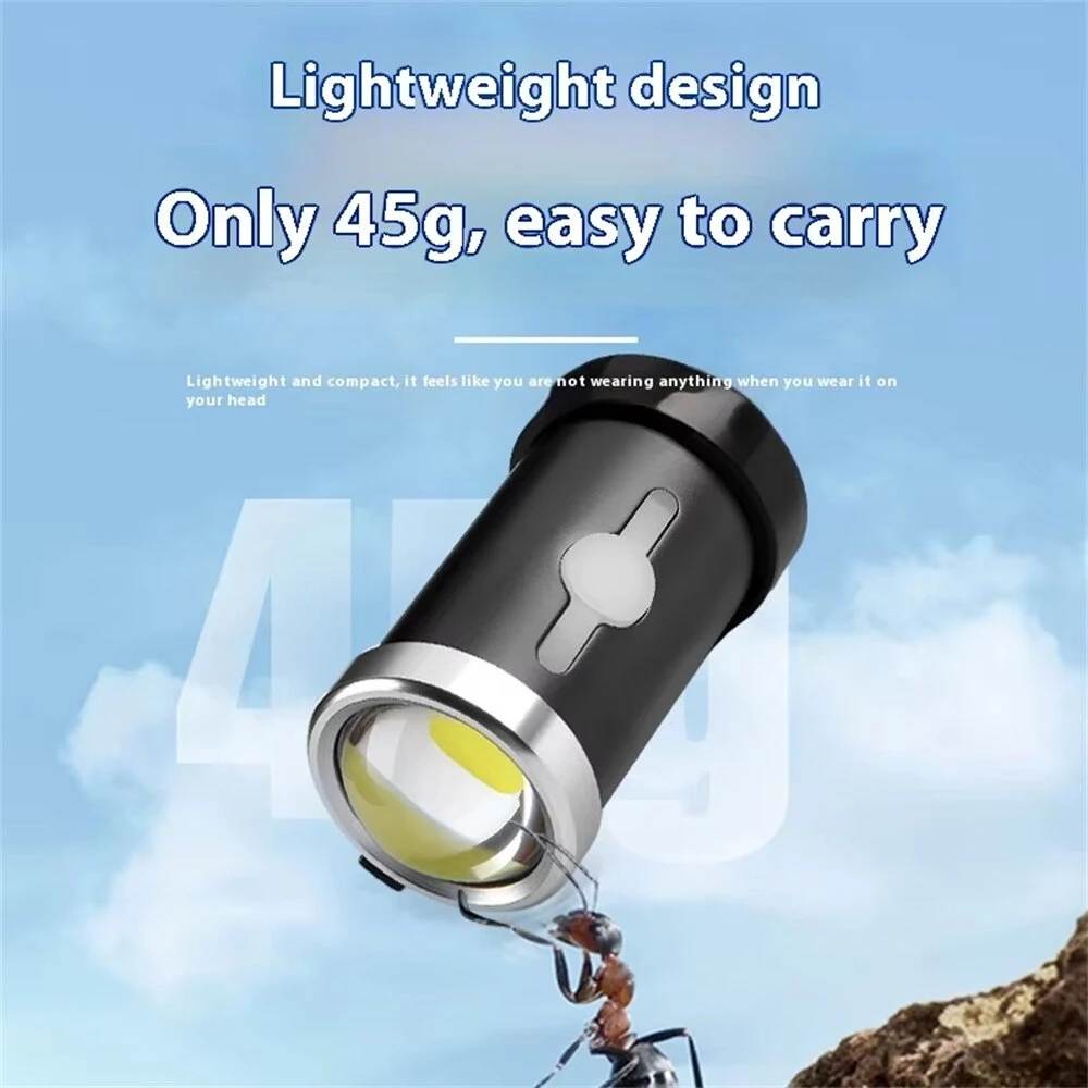 Ultra Mini Flashlight Auto Repair Strong Light Lamp Small Portable Pen Light, Magnetic Suction Maintenance COB Lighting Lamp — view 2
