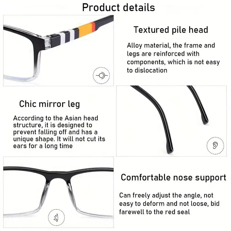 Ultralight Reading Glasses Anti-blue light Presbyopic Glasses For Women Men High Definition Comfortable Anti Eyestrain Glasses — view 4