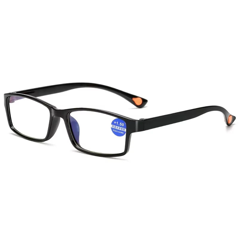 Ultralight TR90 Reading Glasses Flexible Bendable Frame Fashion Rectangular Blue Light Blocking Computer Eyewear
