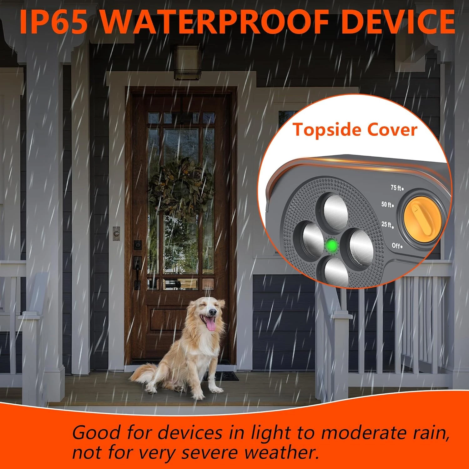 Ultrasonic Anti Barking Device Dog Bark Deterrent with 3 Modes Up to 75ft Range Rechargeable IP65 Waterproof for Outdoor & Indoor Use — view 7