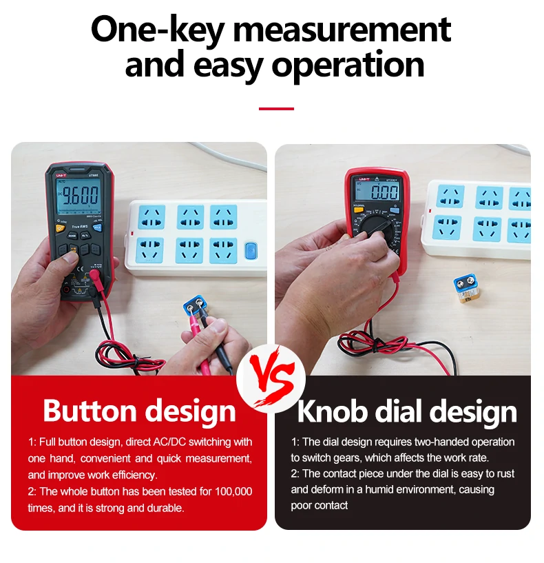 UNI-T Digital Smart Multimeter UT60S UT60BT 1000V AC DC Voltmeter Ammeter True RMS Capacitor Temperature Tester multimeter — view 7