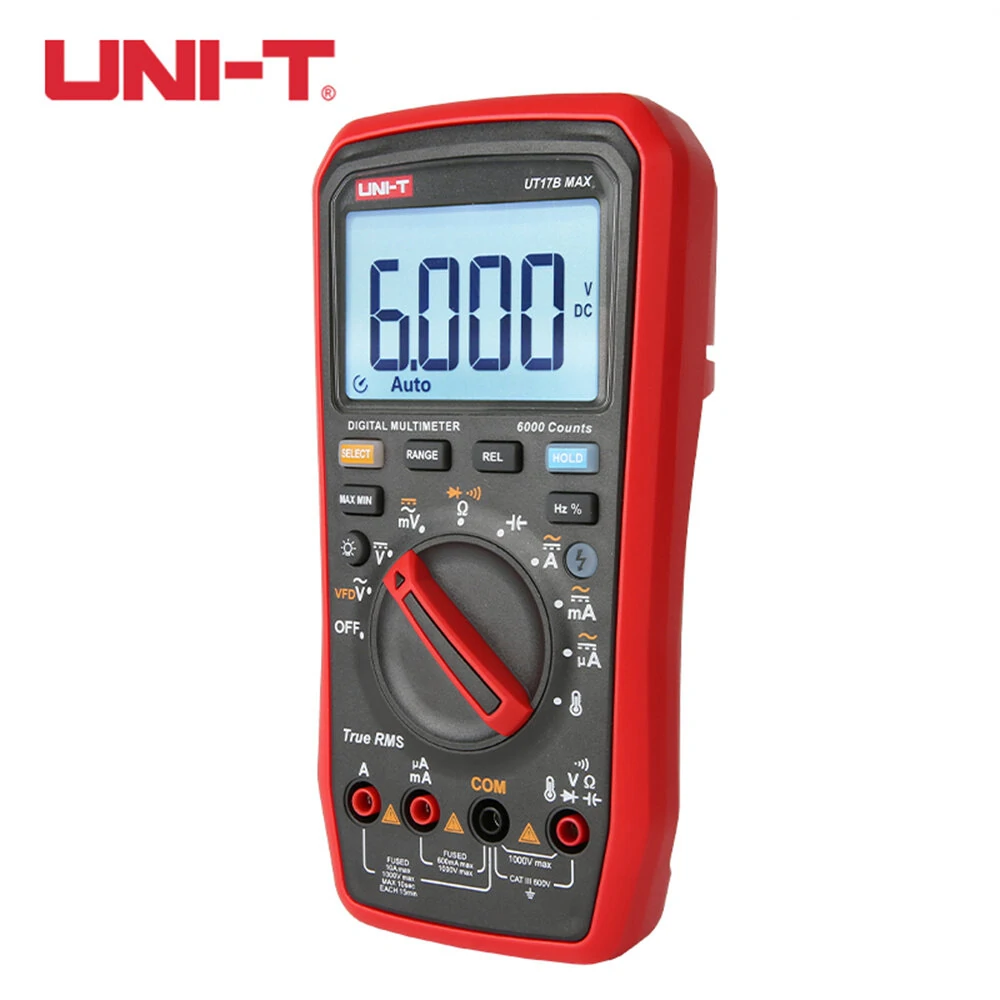 UNI-T UT17B MAX True RMS Digital Multimeters Voltmeter Auto Range Ammeter Frequency Capacitance Tester VFD — image 1