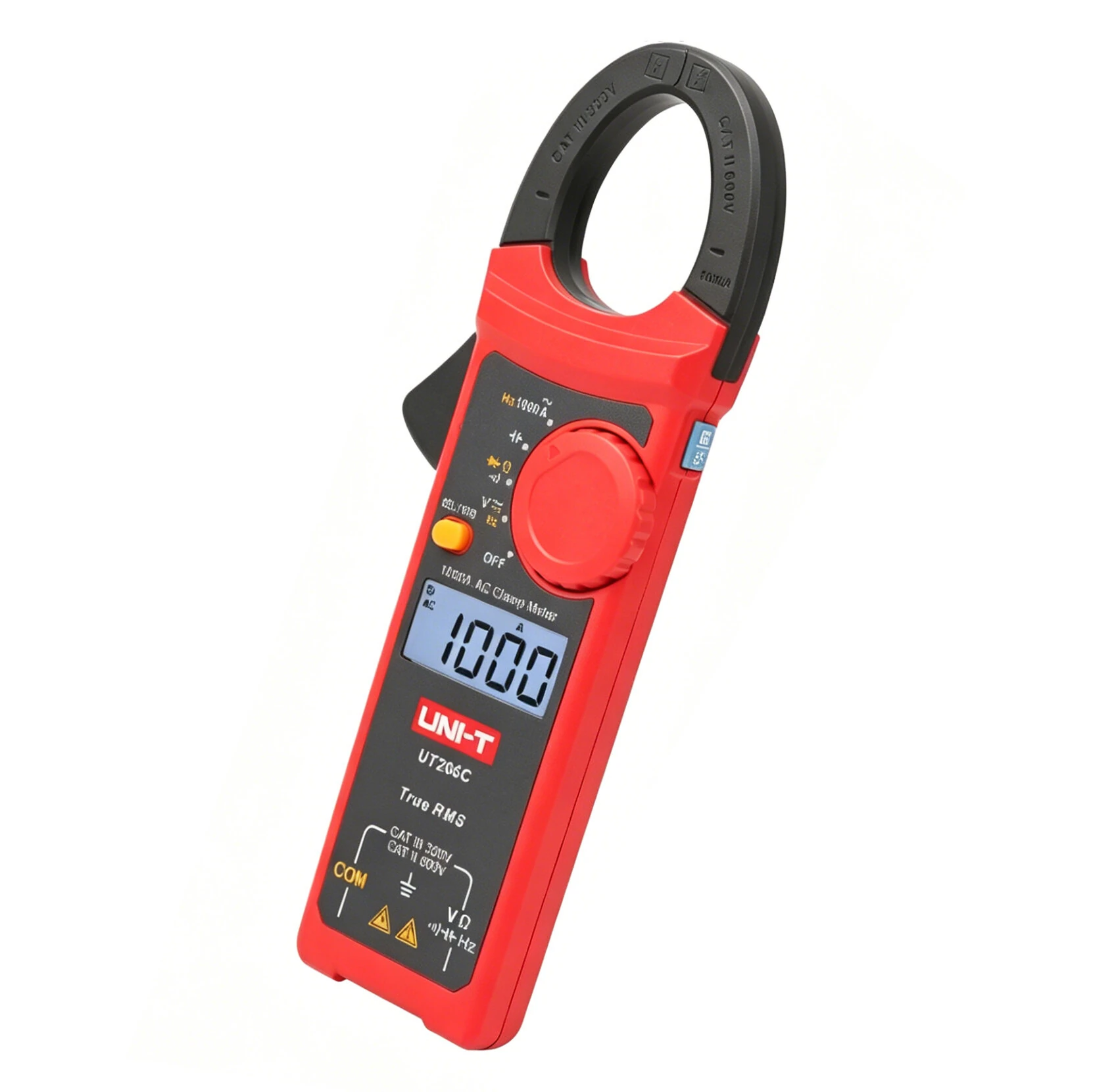 UNI-T UT206C AC Clamp Meter 1000A 600V True RMS 6000 Counts Auto Range VFD Low-Pass Filter Diode Continuity Capacitance Tester — image 1